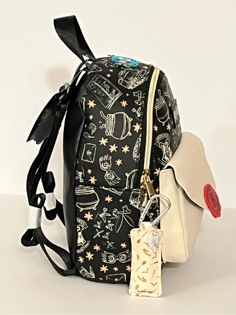Hogwarts Acceptance Letter Backpack with Hedgewig Lip Balm Case Zipper Pull